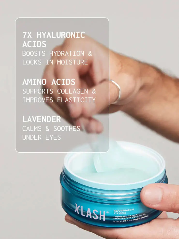 Xlash patches de olhos hydrogel coreano rejuvenating