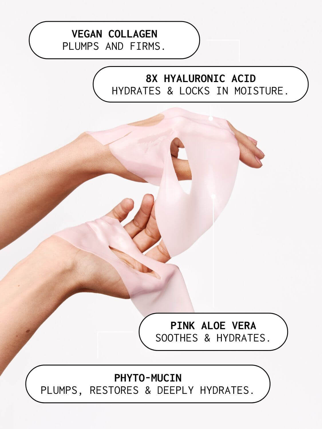 máscara de colagénio que hidrata instantaneamente